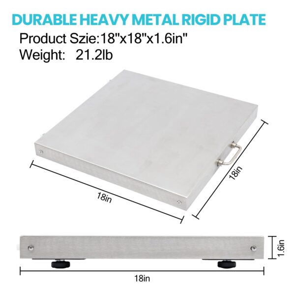 Animal Scale for Dog, 700x0.2lb Pet Scale with Stainless Steel Platform 18 x 18 in - Image 2