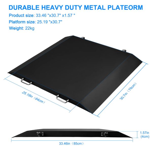 Wheelchair Scale for Home use 700 x 0.2lb Digital Medical Scale with Dual Ramp - Image 2