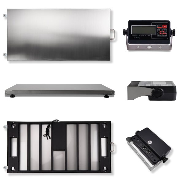 Livestock Scale, 700x0.2lb Animal Scale with Stainless Steel Platform 38 x 20 in - Image 3